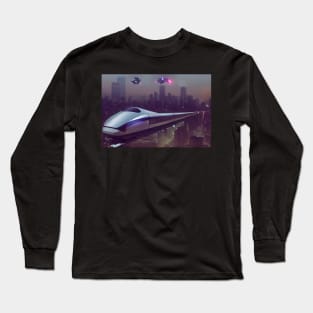 Ai artwork of New york in 2050 Long Sleeve T-Shirt